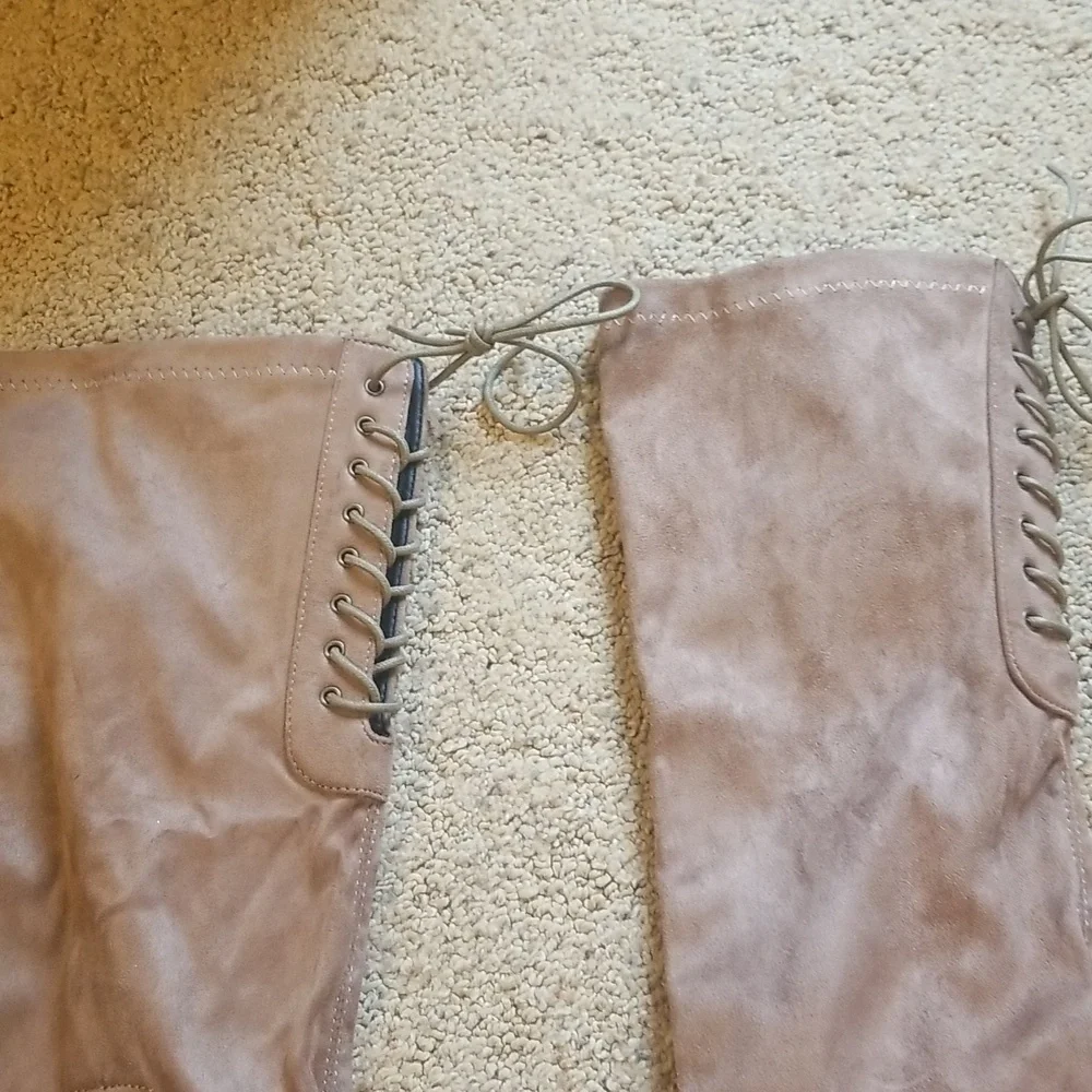 💚YOKI tan over the knee boots